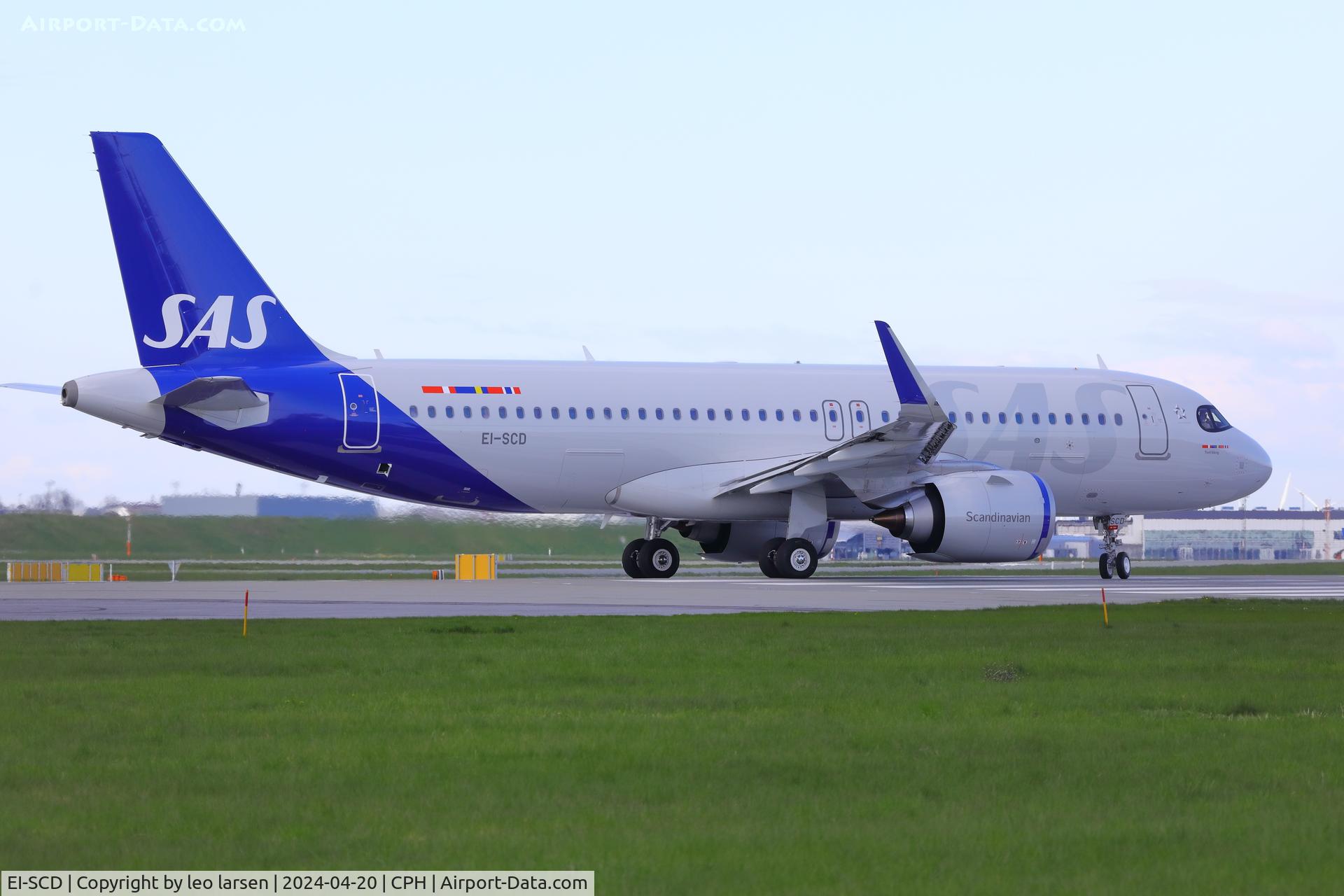 EI-SCD, 2023 Airbus A320-251N C/N 11759, Copenhagen 20.4.2024 on its first revenue flight to Faro Portugal.