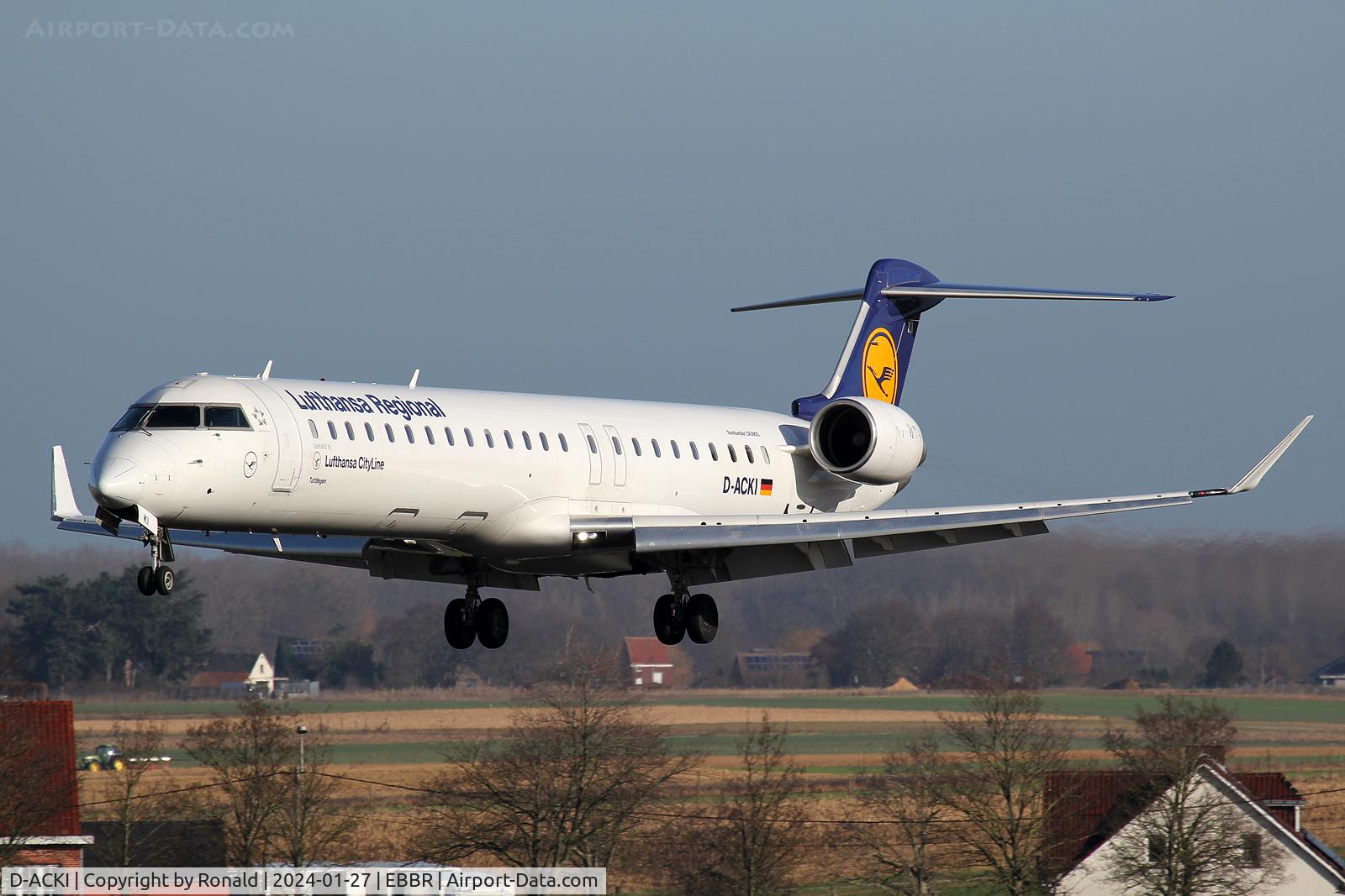 D-ACKI, 2006 Bombardier CRJ-900LR (CL-600-2D24) C/N 15088, at ebbr