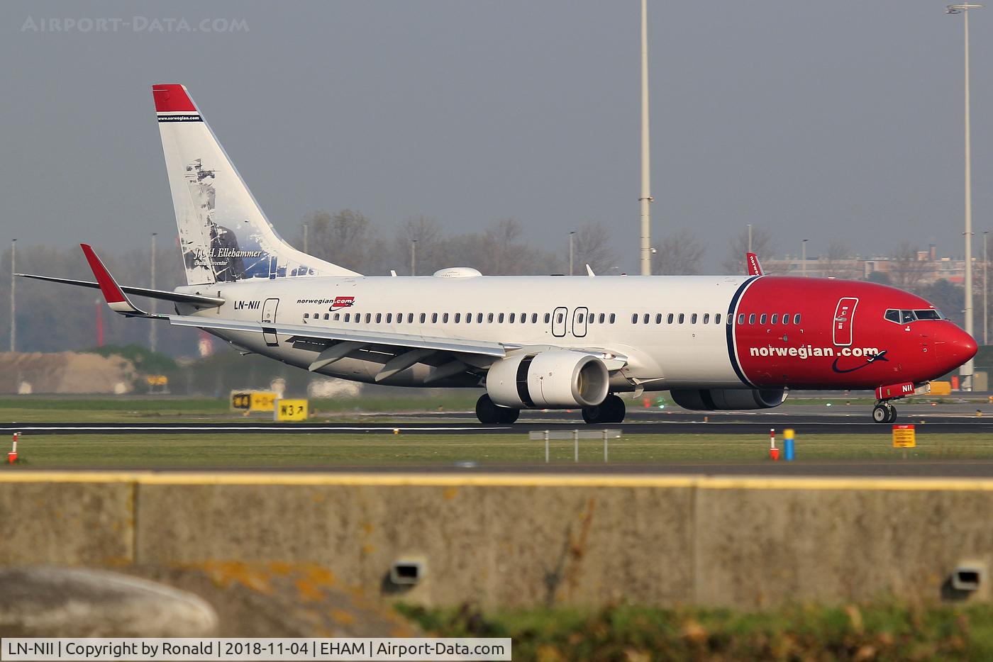 LN-NII, 2014 Boeing 737-8JP C/N 43877, at spl