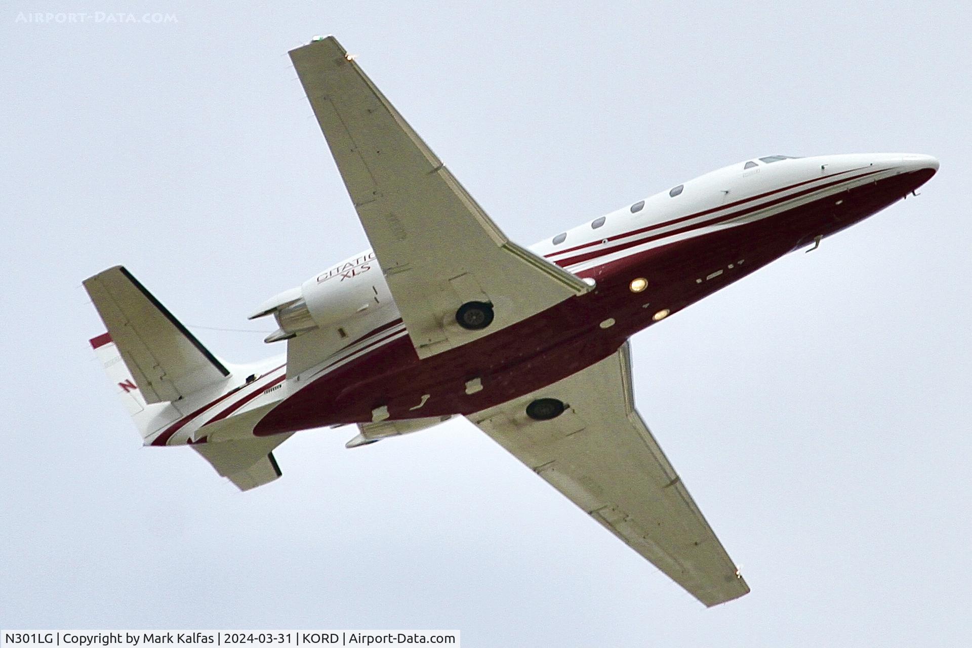 N301LG, 2022 Cessna 560XL Citation XLS+ C/N 560-6322, C56X CONTINENTAL RESOURCES INC CITATION XLS+ N301LG departing 10C KORD