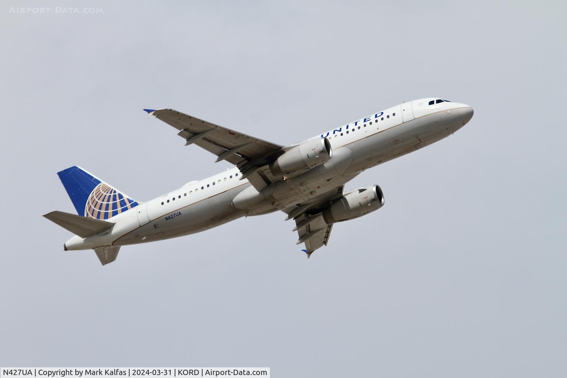 N427UA, 1995 Airbus A320-232 C/N 512, A320 United Airlines Airbus A320-232 N427UA UAL439 ORD-DCA