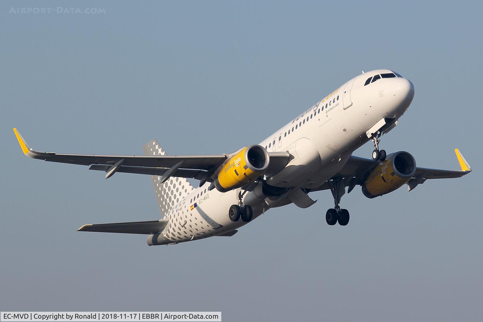 EC-MVD, 2018 Airbus A320-232 C/N 8111, at ebbr