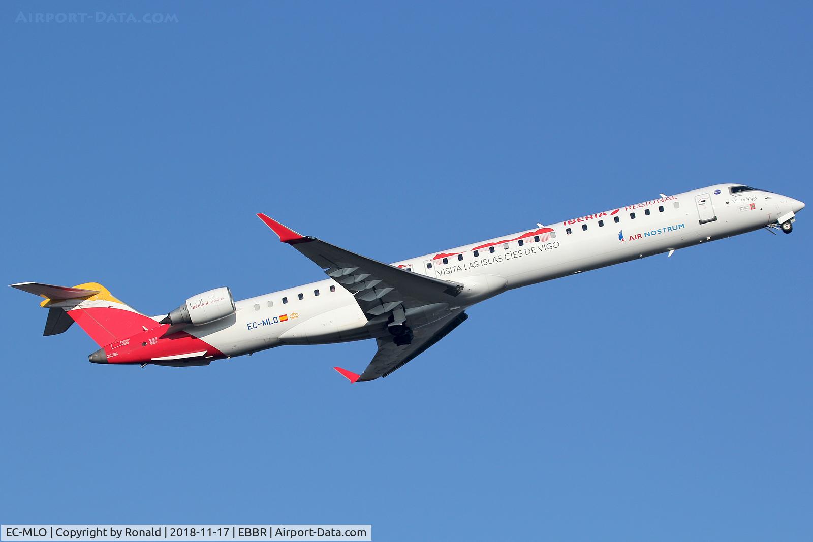 EC-MLO, 2016 Bombardier CRJ-1000 (CL-600-2E25) C/N 19050, at ebbr