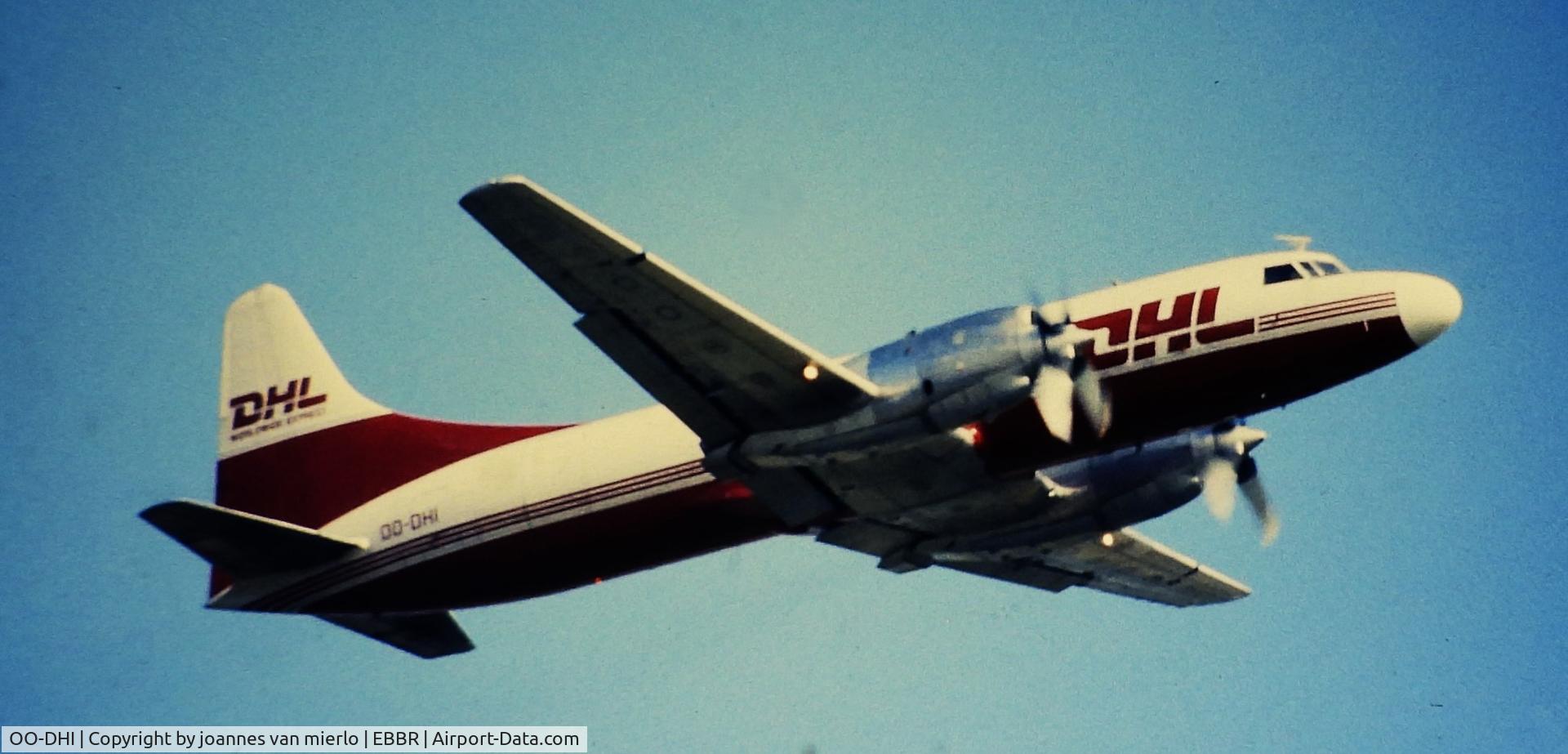OO-DHI, 1956 Convair 580(F) C/N 354/134, ex-slide