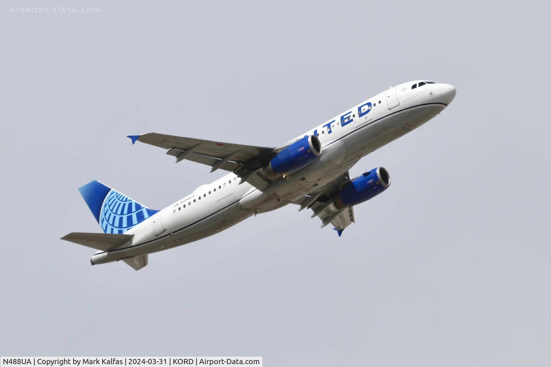 N488UA, 2001 Airbus A320-232 C/N 1680, A320 United Airlines Airbus A320-232 N488UA UAL2189 ORD-DCA