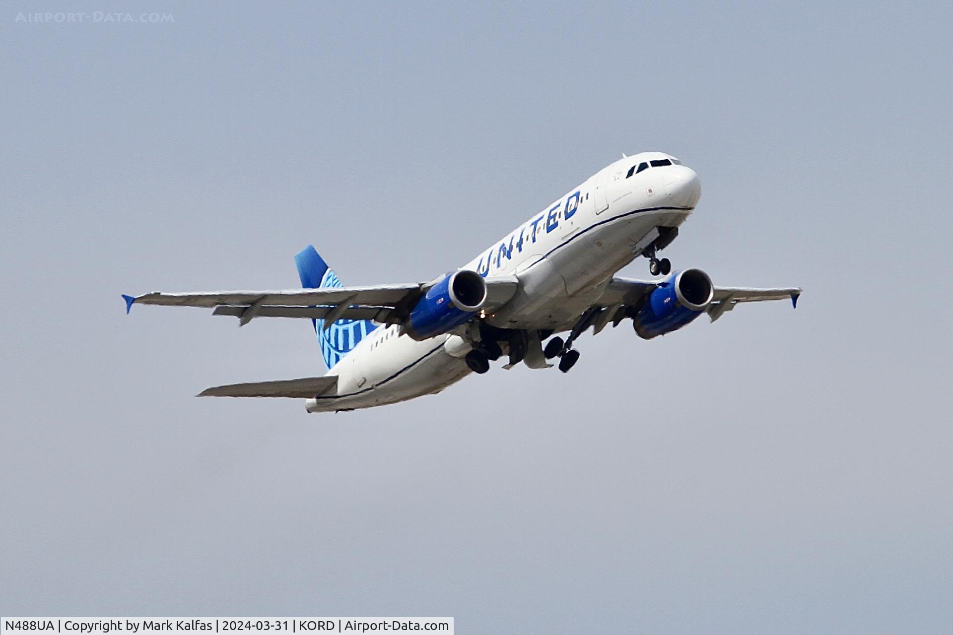 N488UA, 2001 Airbus A320-232 C/N 1680, A320 United Airlines Airbus A320-232 N488UA UAL2189 ORD-DCA