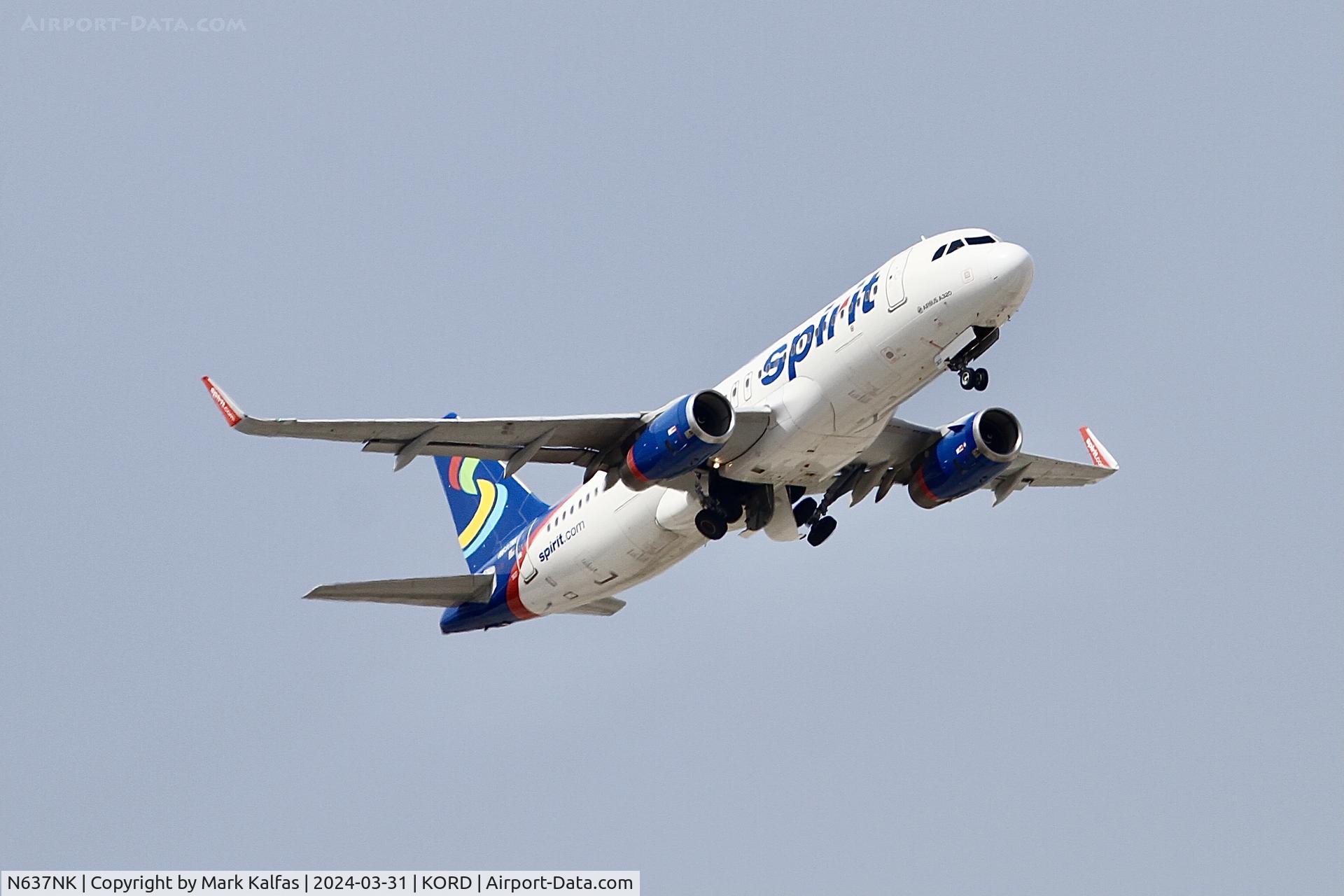 N637NK, 2015 Airbus A320-232 C/N 6436, A320 Spirit Airlines Airbus A320-232 N637NK NKS1355 ORD-MCO