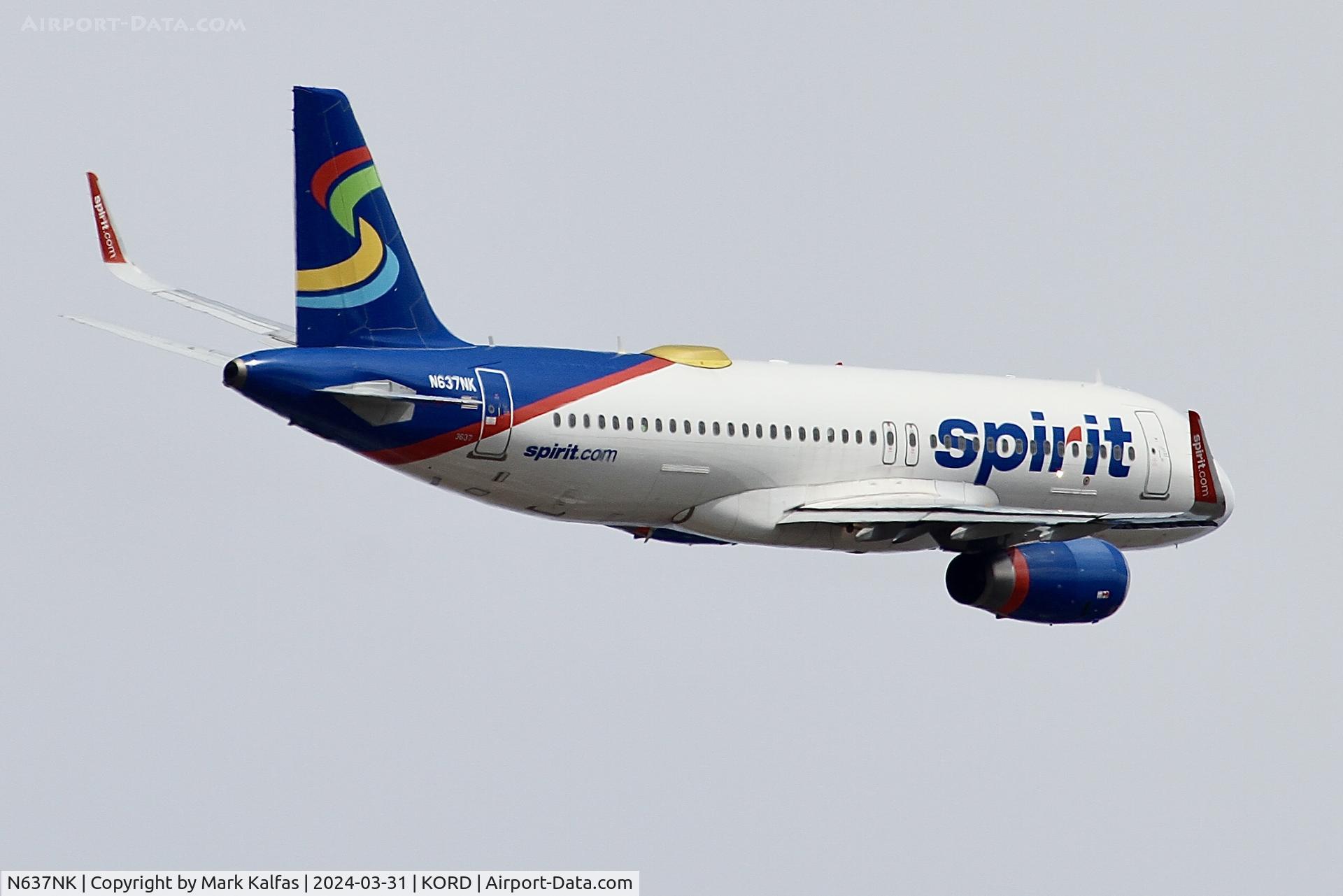 N637NK, 2015 Airbus A320-232 C/N 6436, A320 Spirit Airlines Airbus A320-232 N637NK NKS1355 ORD-MCO