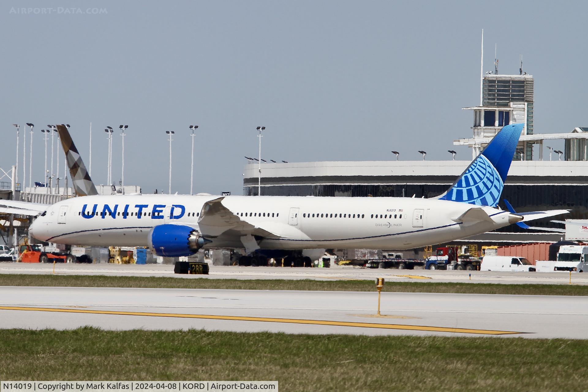 N14019, 2022 Boeing 787-10 Dreamliner C/N 66988, B78X United Airlines Boeing 787-10 Dreamliner N14019 UAL973 EBBR-KORD