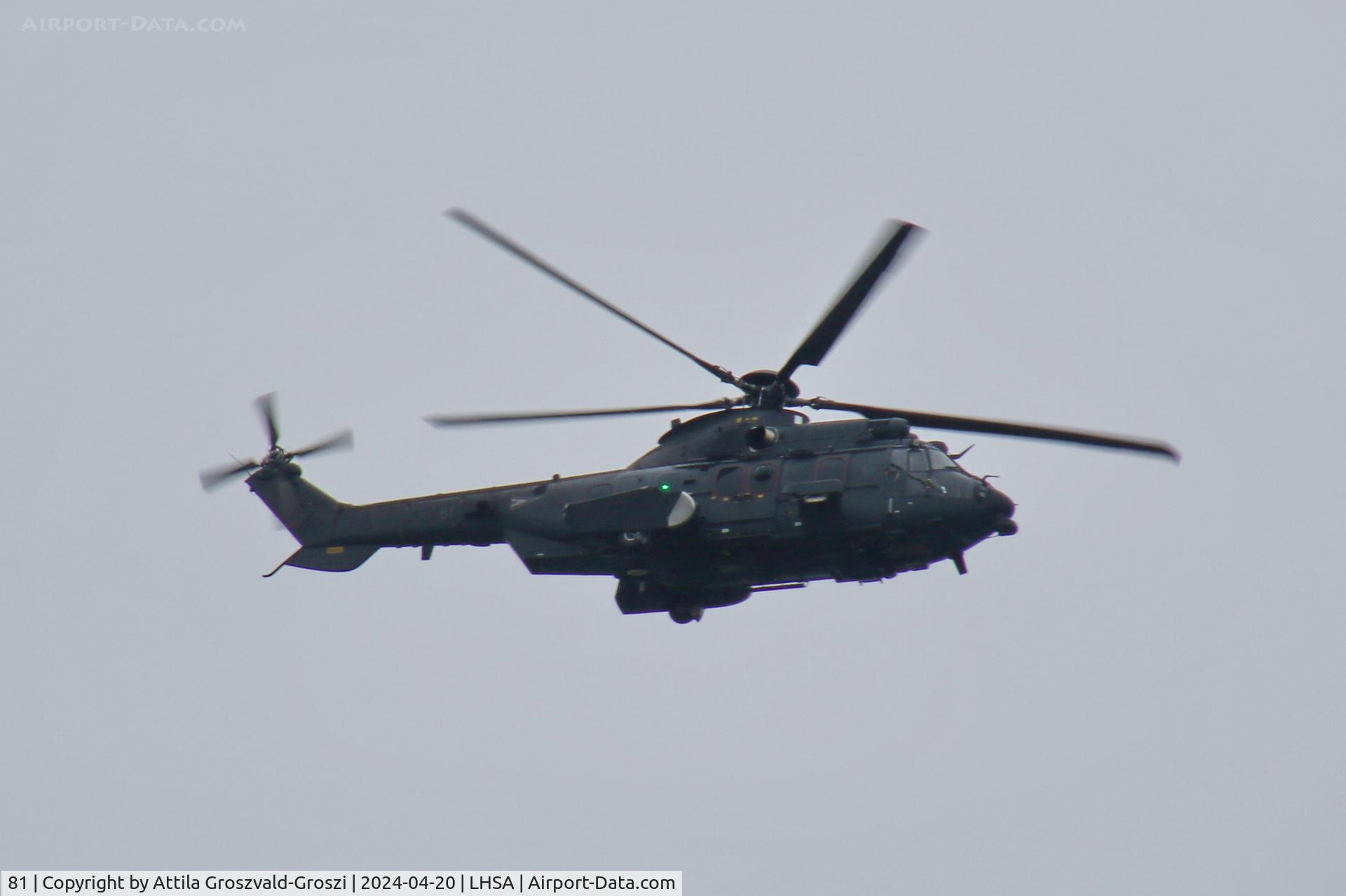 81, 2023 Airbus Helicopters H225M C/N 3123, LHSA - in the airspace of Szentkirályszabadja airport, Hungary