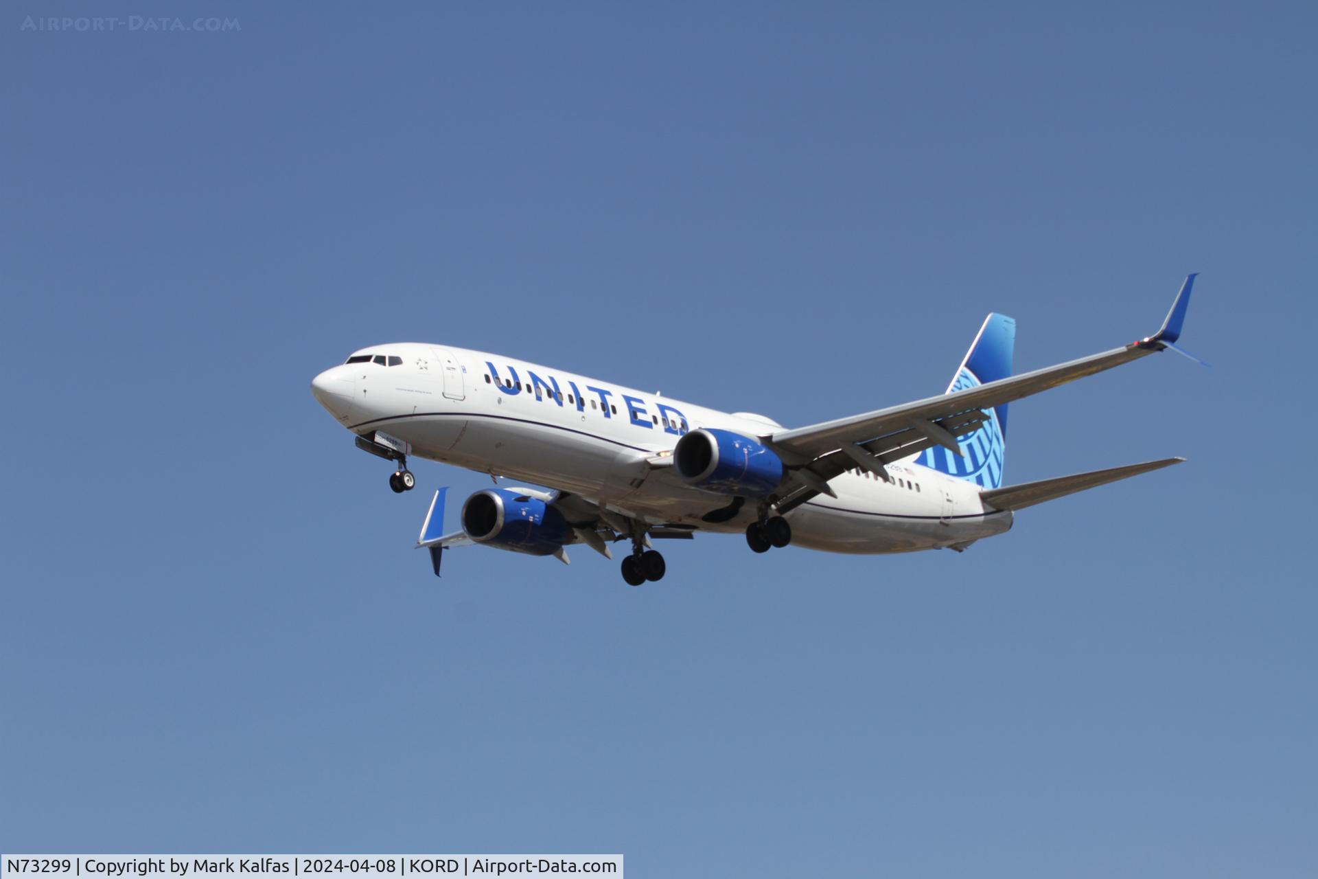 N73299, 2005 Boeing 737-824 C/N 34005, B738 United Airlines Boeing 737-824 N73299 UAL1502 SAN-ORD