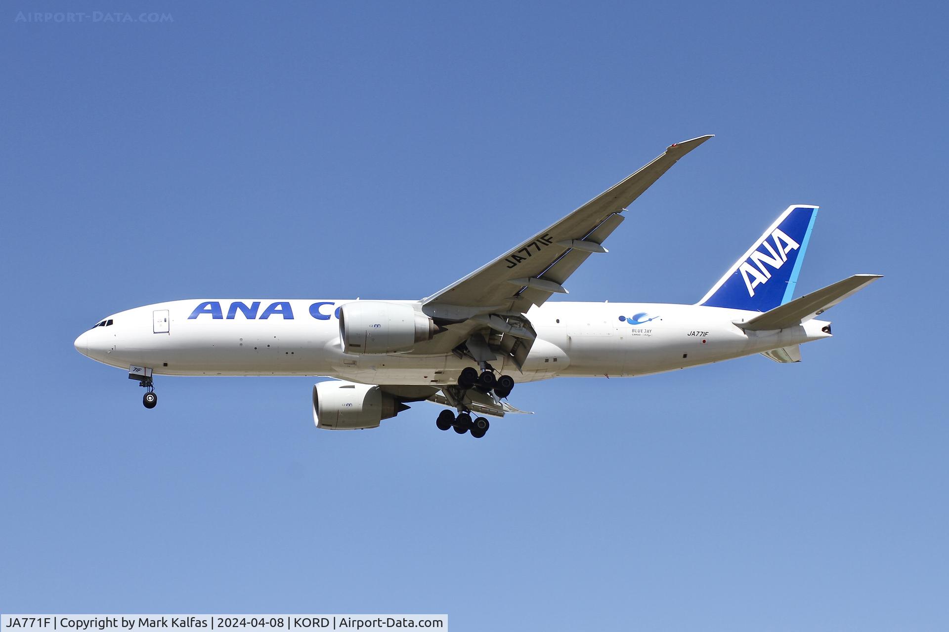 JA771F, 2018 Boeing 777-F C/N 65756, B77L ANA CARGO BOEING 777-200LR JA771F ANA8402 RJJA-ORD