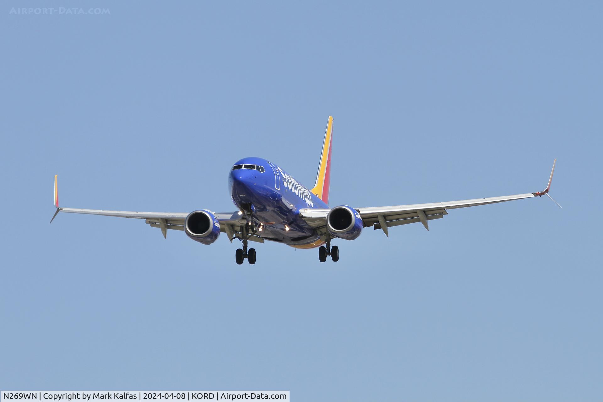 N269WN, 2007 Boeing 737-7H4 C/N 32526, B737 Southwest  Boeing 737-7H4 N269WN SWA3051 DEN-ORD