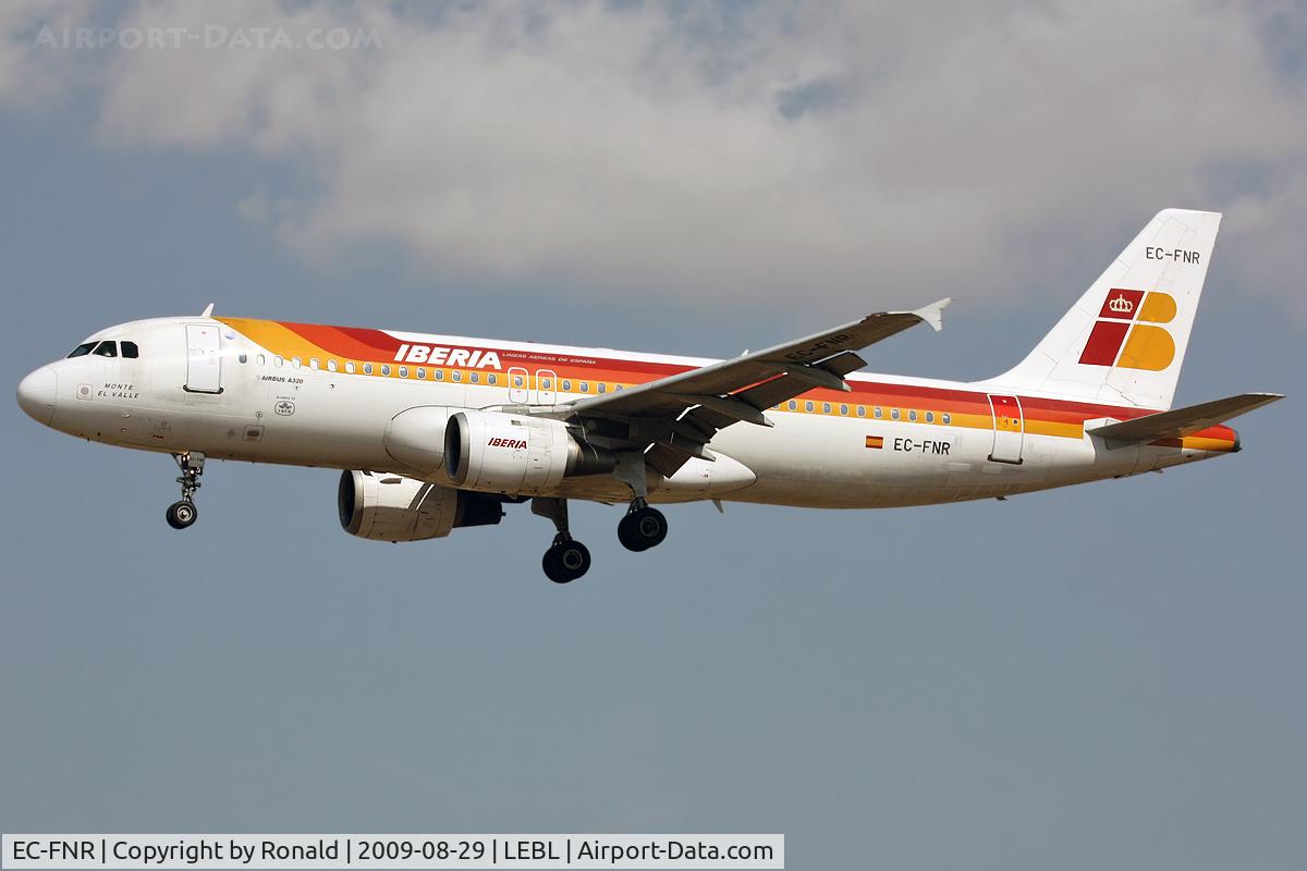 EC-FNR, 1992 Airbus A320-211 C/N 323, at lebl