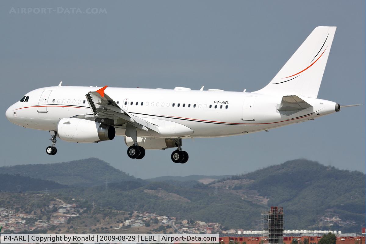 P4-ARL, 2004 Airbus ACJ319 (A319-133/CJ) C/N 2192, at lebl