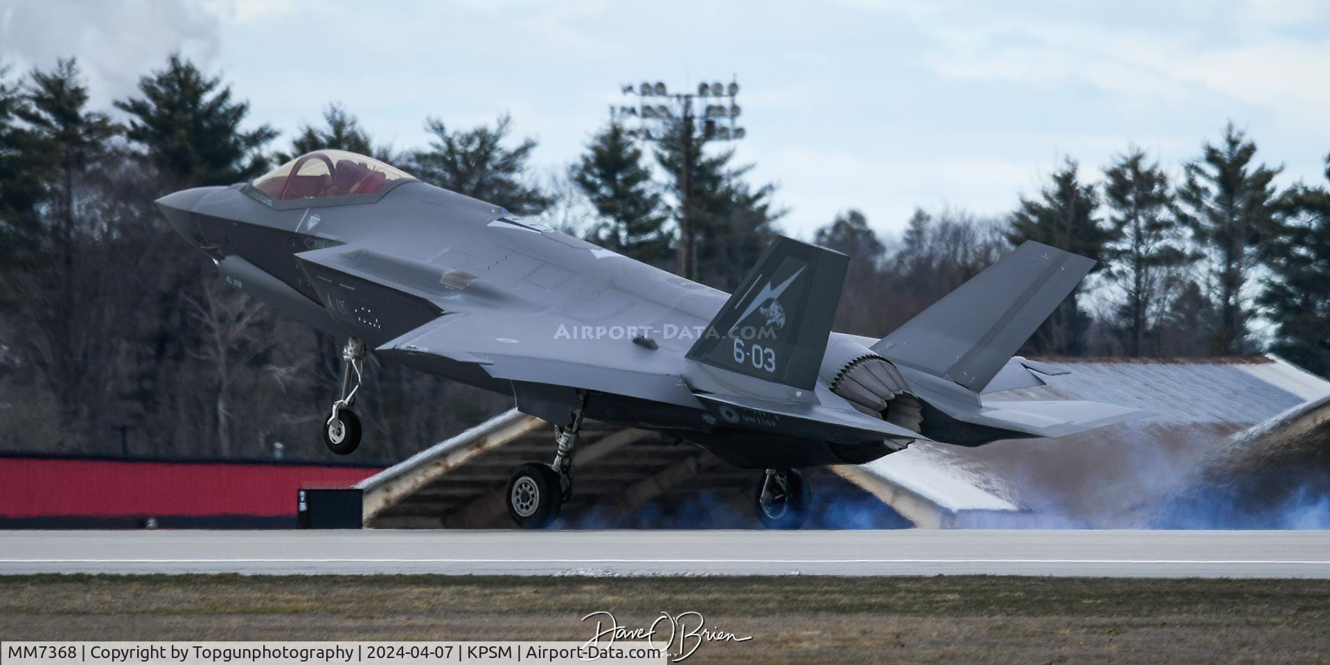MM7368, Lockheed Martin F-35A C/N AL-18, Just touching down on RW34