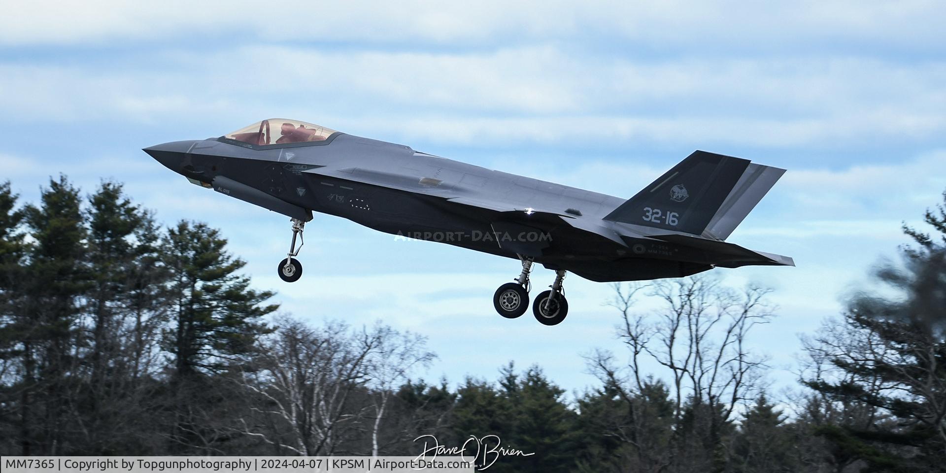 MM7365, 2021 Lockheed Martin F-35A C/N AL-15, IAM3202 landing RW34