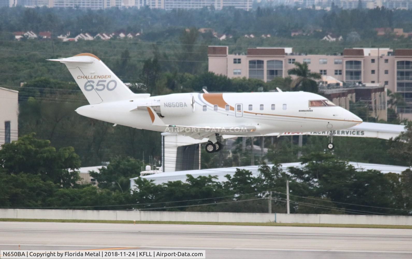N650BA, 2018 Bombardier CL-600-2B16 Challenger 650 C/N 6113, Challenger 650 zx