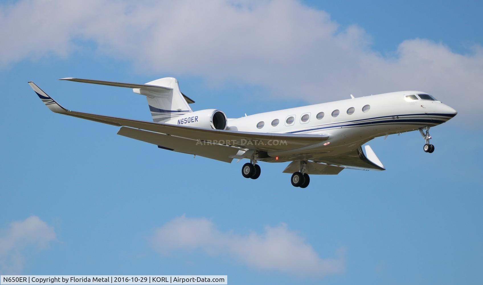 N650ER, 2016 Gulfstream G-VI (G650ER) C/N 6210, G650 zx SAV-ORL