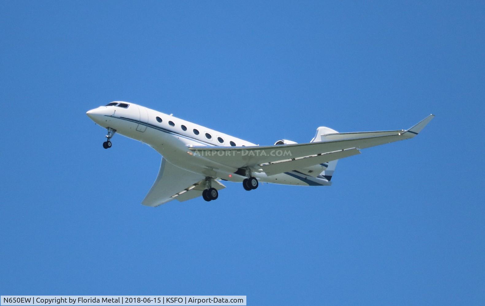 N650EW, 2013 Gulfstream G-VI (G650ER) C/N 6069, G650 zx at SFO