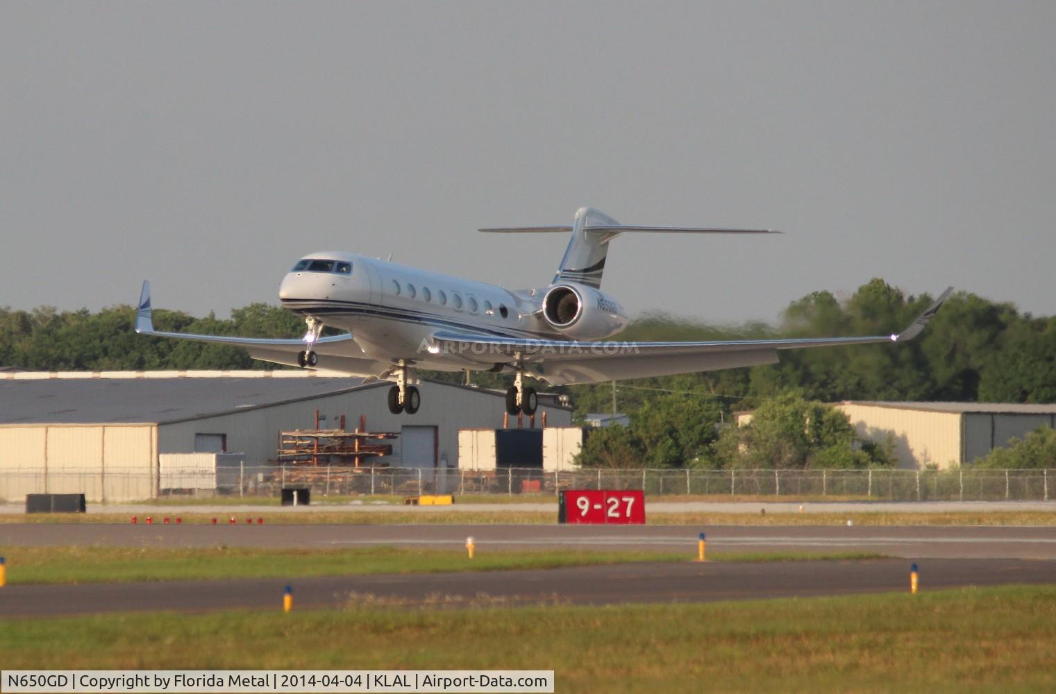 N650GD, 2010 Gulfstream Aerospace G650 (G-VI) C/N 6004, G650 zx SAV-LAL