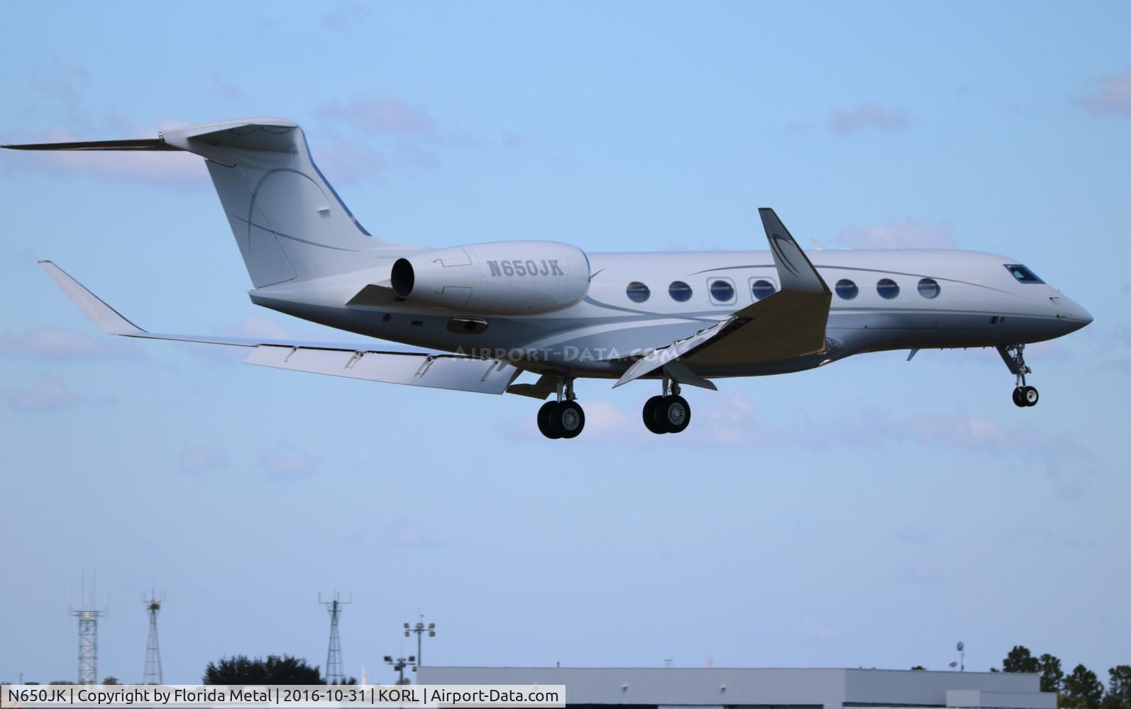 N650JK, 2013 Gulfstream Aerospace G650 (G-VI) C/N 6046, G650 zx