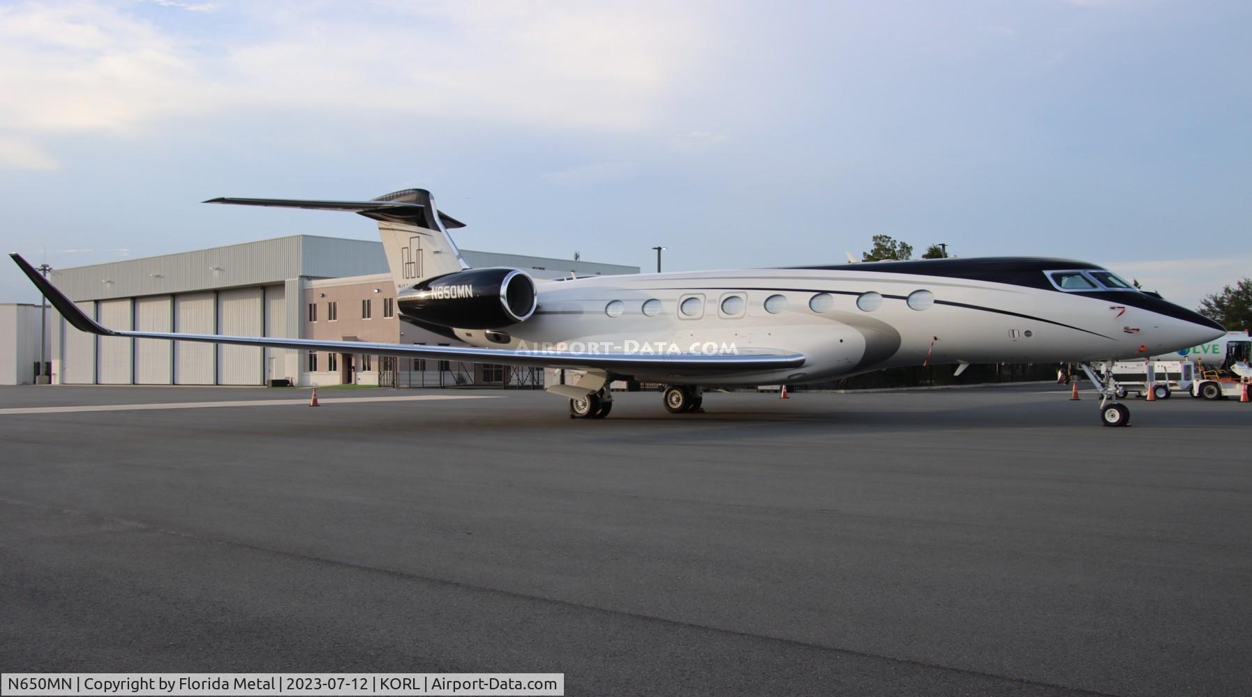 N650MN, 2022 Gulfstream Aerospace Corp GVI G650ER C/N 6510, ORL zx