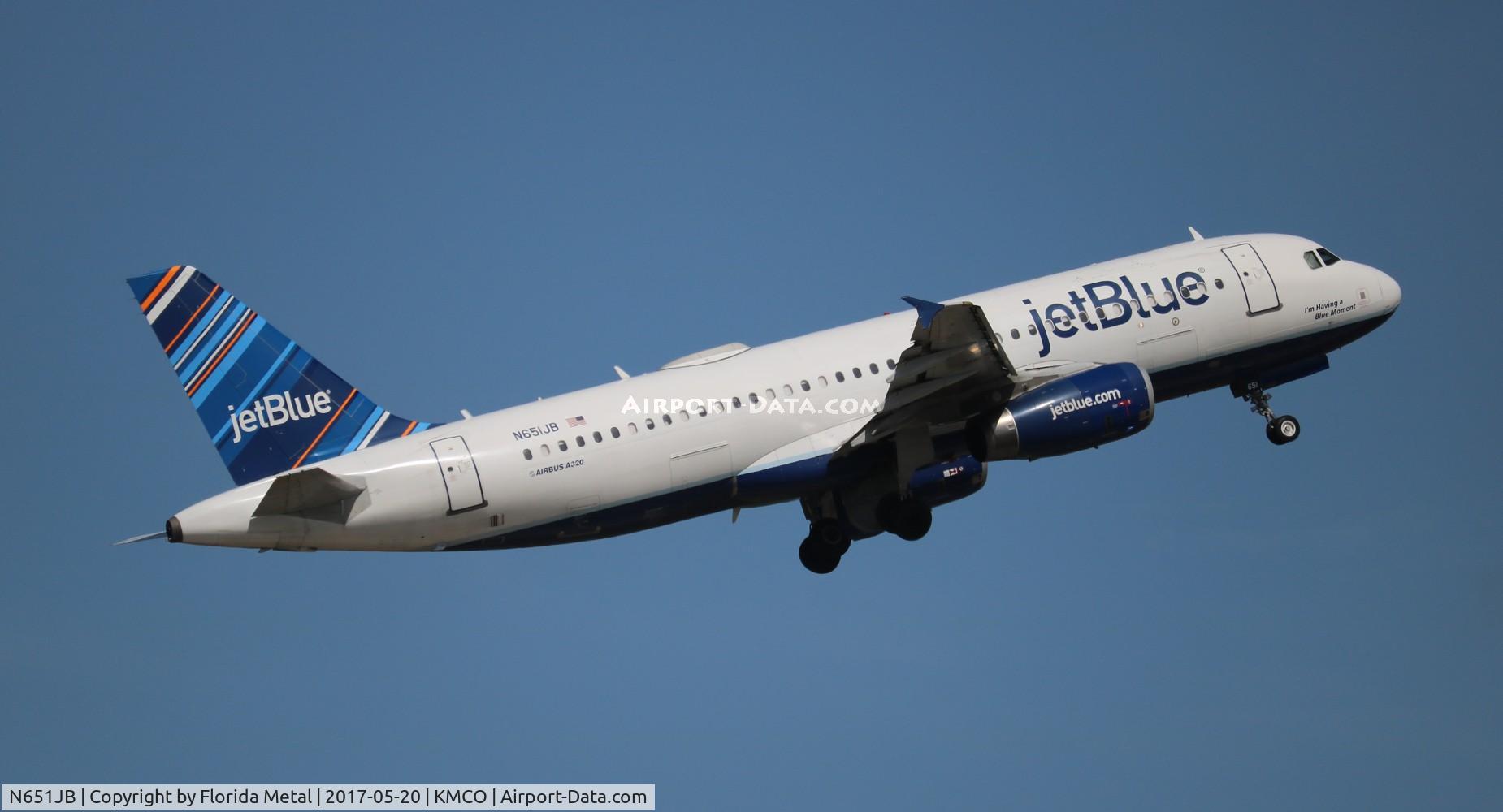 N651JB, 2007 Airbus A320-232 C/N 2992, JBU A320 zx MCO-BUF