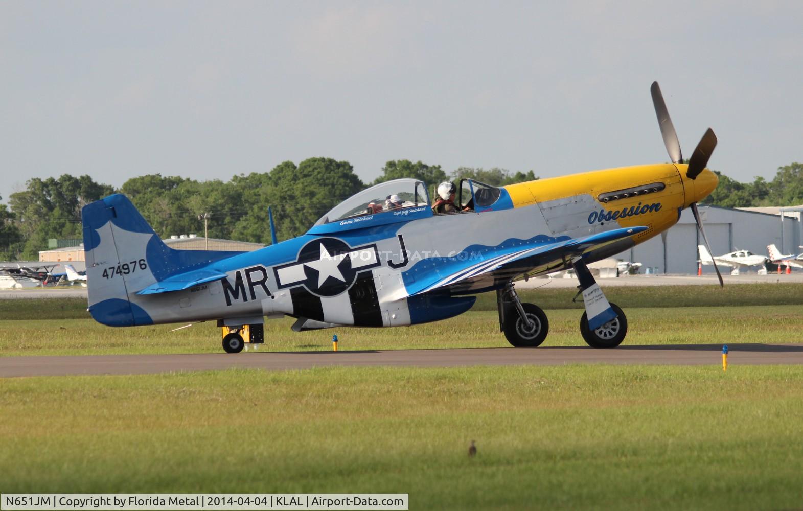 N651JM, 1944 North American/aero Classics P-51D C/N 44-74976, Sun N Fun 2014 zx LAL