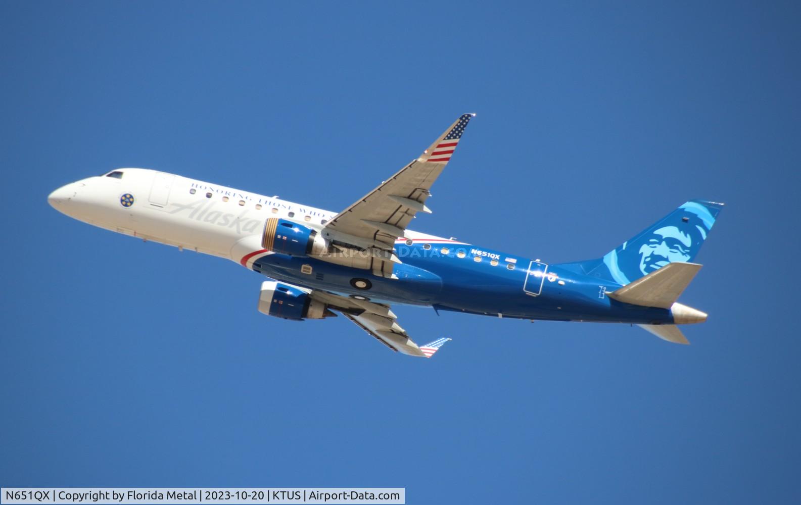 N651QX, 2019 Embraer 175LR (ERJ-170-200LR) C/N 17000812, QXE/ASA E175 zx TUS-SEA
