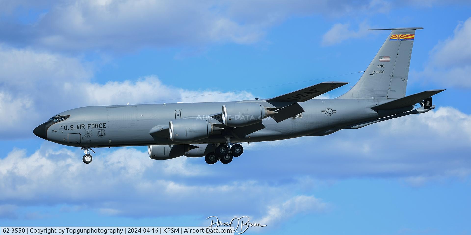 62-3550, 1962 Boeing KC-135R Stratotanker C/N 18533, NATIONS52 returning from CAP duty of PA