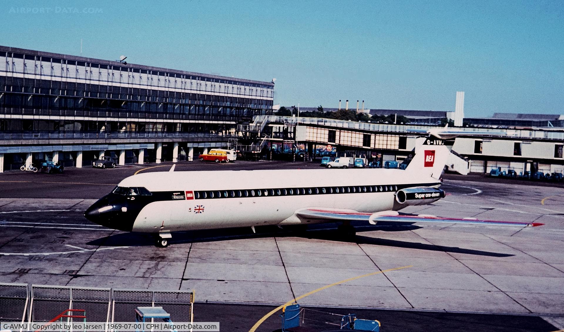 G-AVMJ, 1968 BAC 111-510ED One-Eleven C/N BAC.138, Copenhagen 7.1969
