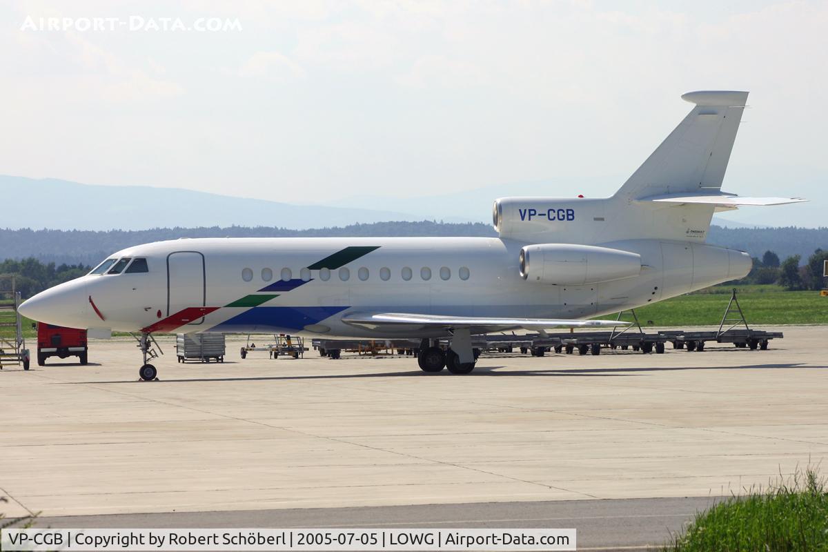 VP-CGB, 1994 Dassault Falcon 900B C/N 145, VP-CGB @ LOWG 2005