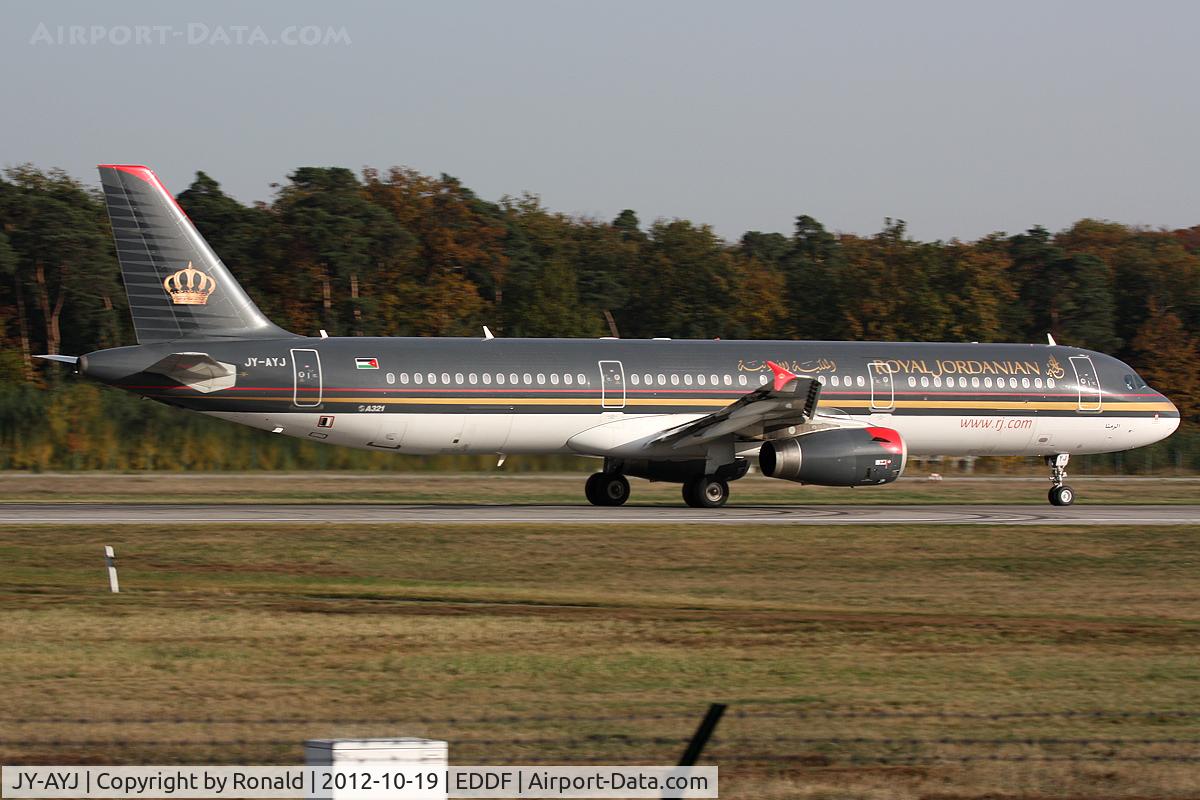 JY-AYJ, 2008 Airbus A321-231 C/N 3458, at fra