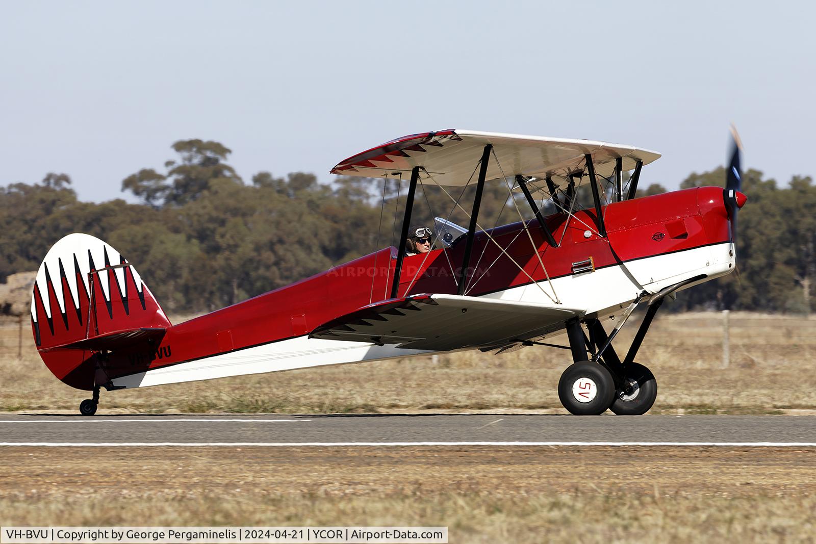 VH-BVU, 1945 Stampe-Vertongen SV-4B C/N 163, Antique Aeroplane Association of Australia National Fly-in 2024.