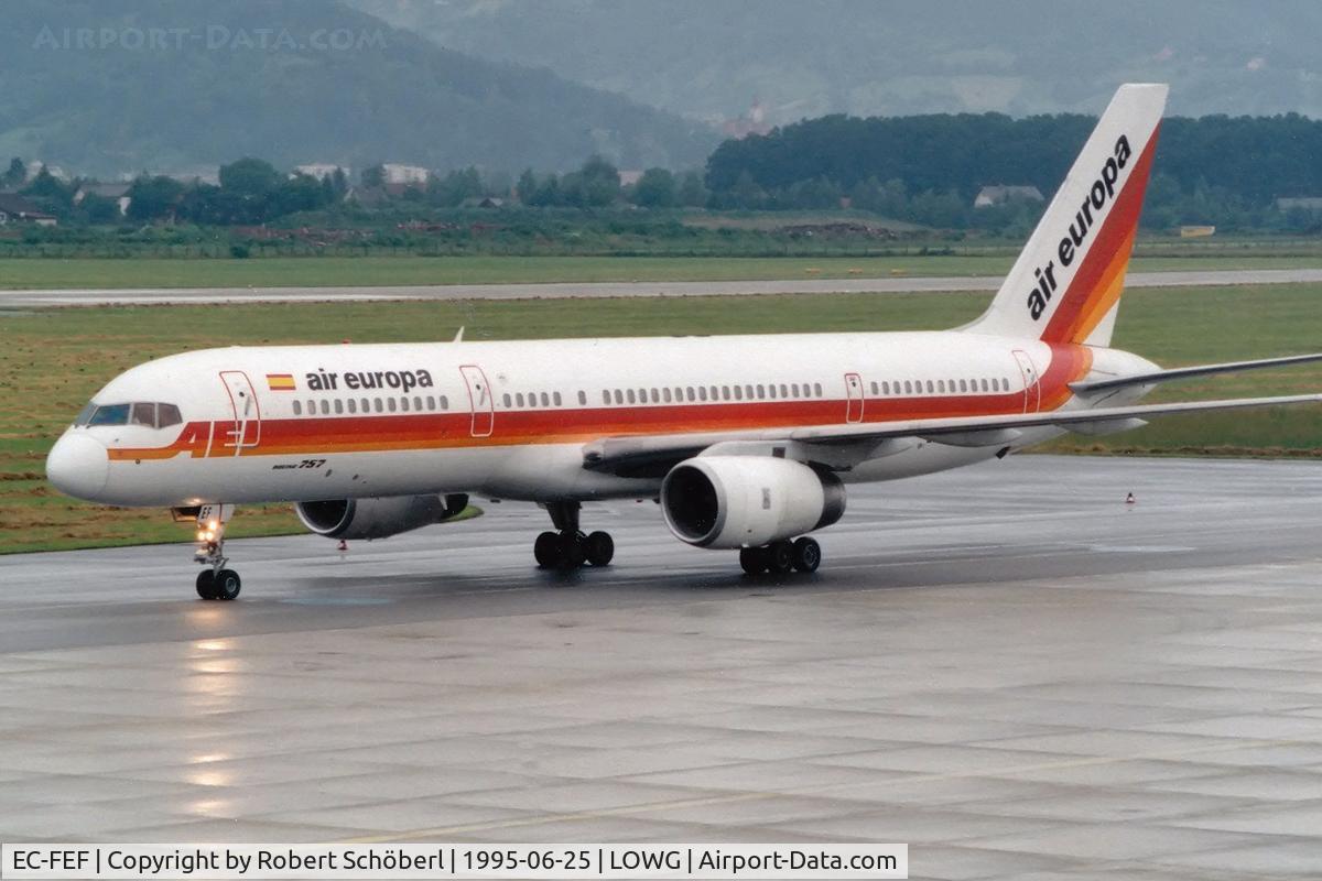 EC-FEF, 1990 Boeing 757-236 C/N 24794, EC-FEF @ LOWG 1995