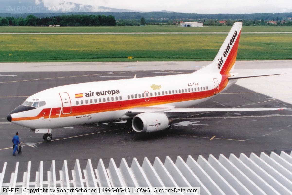 EC-FJZ, 1988 Boeing 737-3Y0 C/N 23923, EC-FJZ @ LOWG 1995