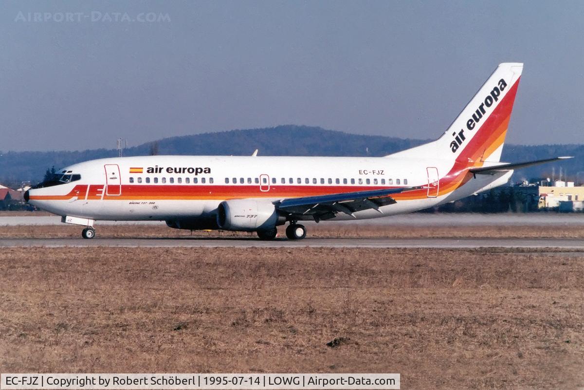EC-FJZ, 1988 Boeing 737-3Y0 C/N 23923, EC-FJZ @ LOWG 1995