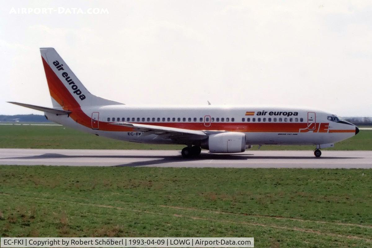 EC-FKI, 1987 Boeing 737-375 C/N 23707, EC-FKI @ LOWG 1993