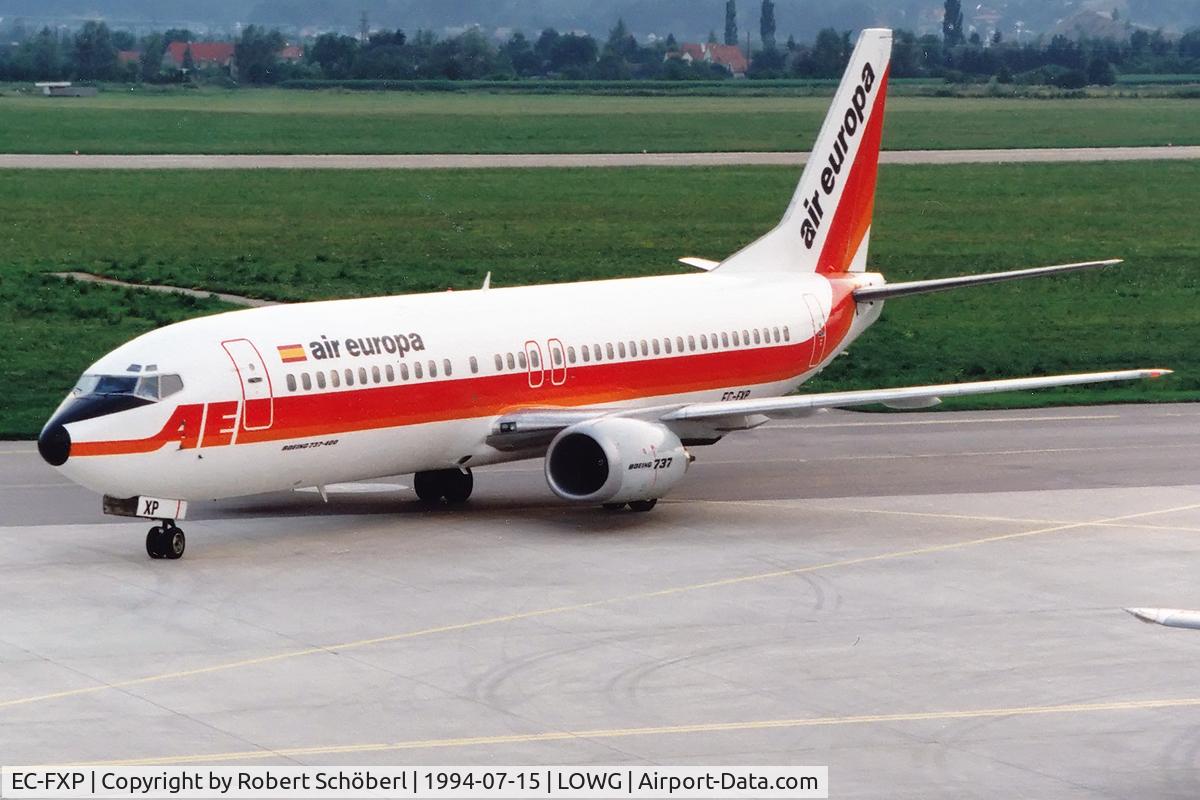 EC-FXP, 1991 Boeing 737-4Q8 C/N 24706, EC-FXP @ LOWG 1994