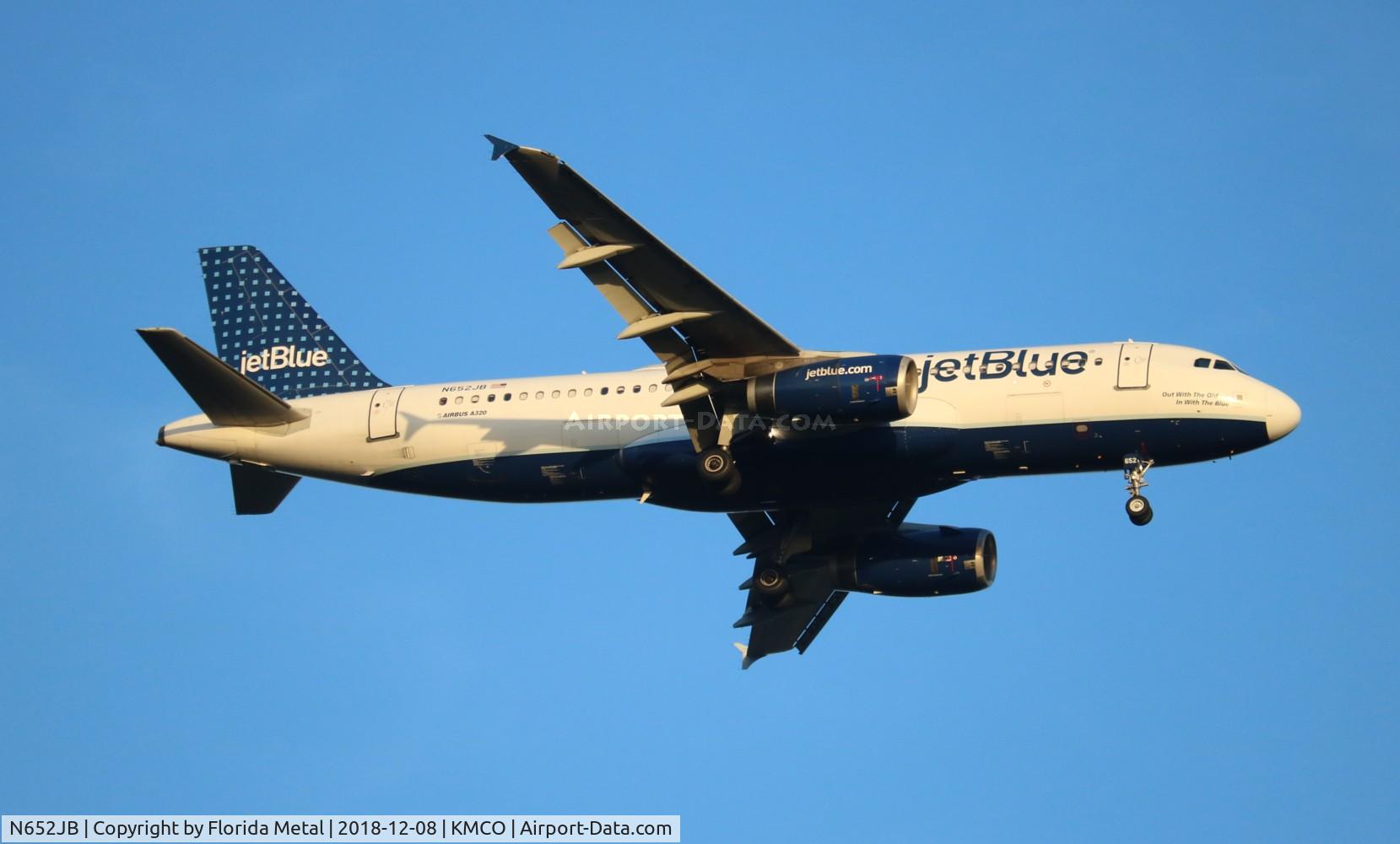 N652JB, 2007 Airbus A320-232 C/N 3029, JBU A320 zx HPN-MCO