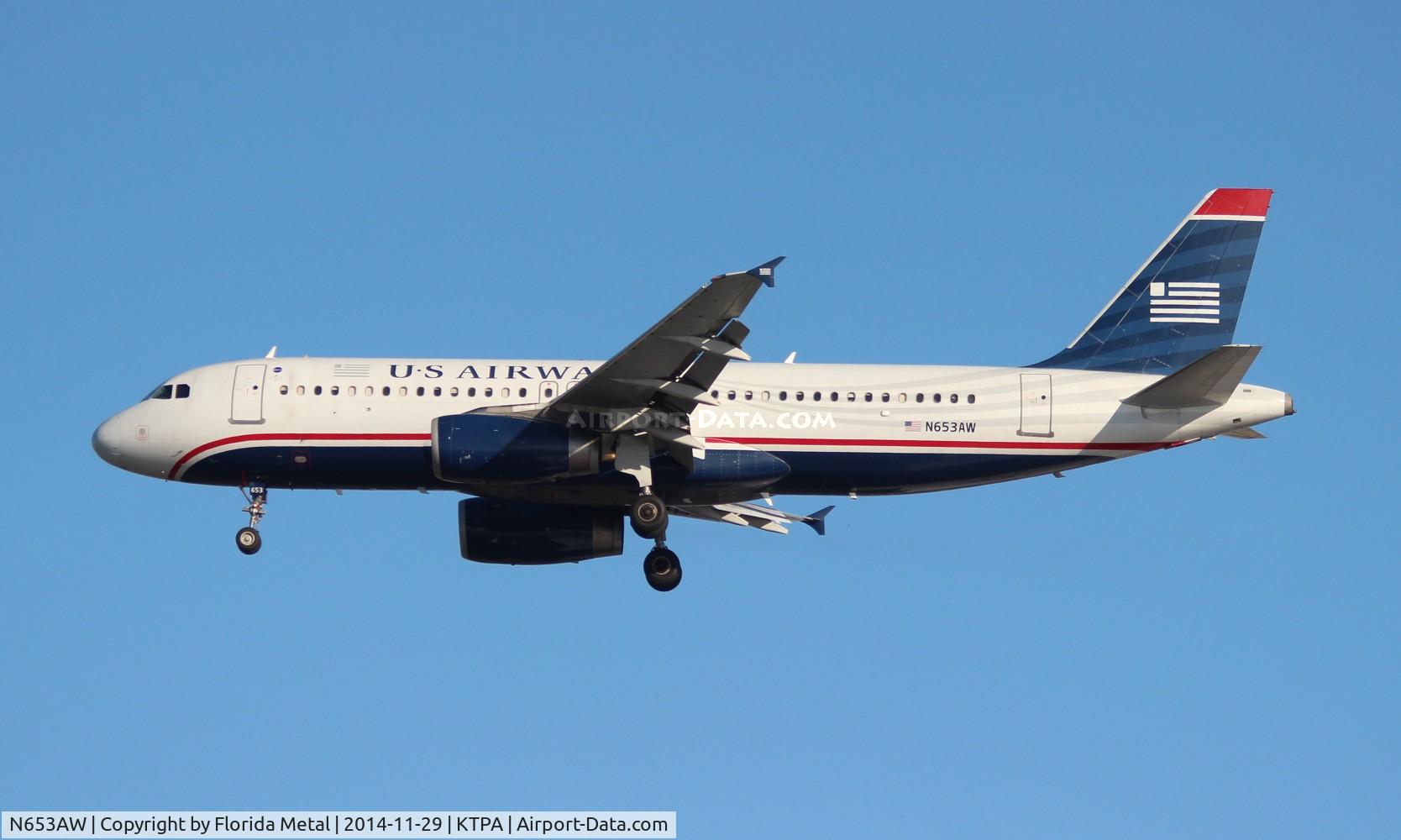 N653AW, 1999 Airbus A320-232 C/N 1003, USA A320 zx CLT-TPA
