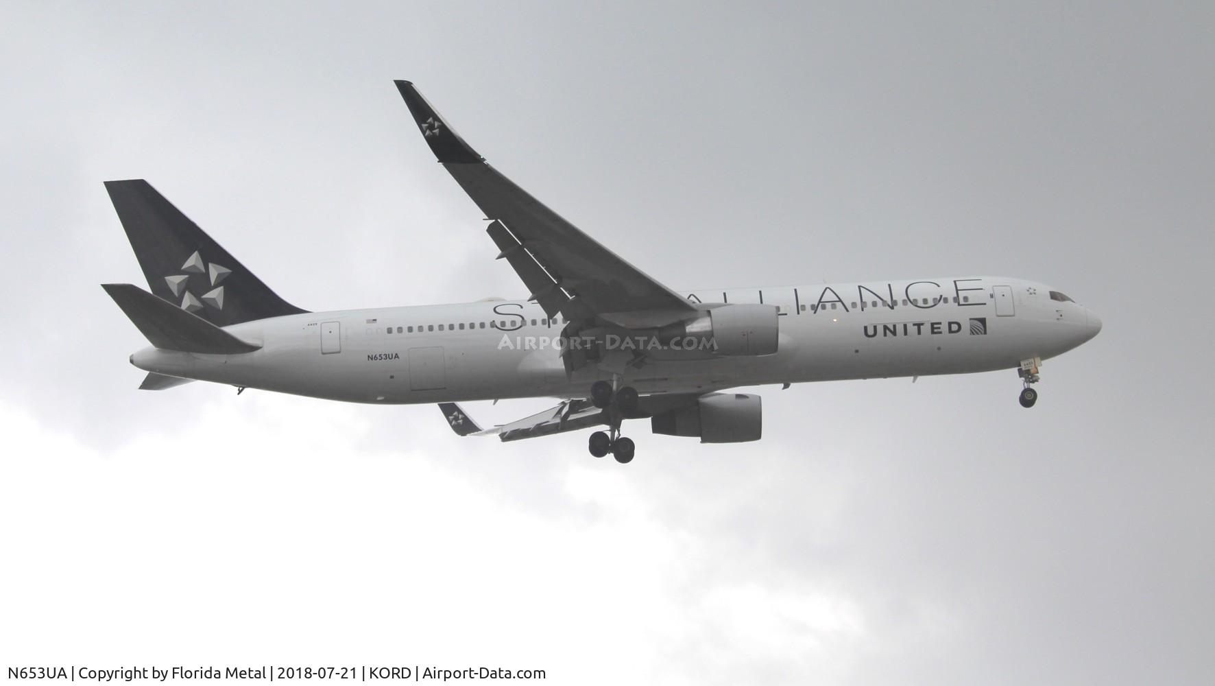 N653UA, 1992 Boeing 767-322 C/N 25391, UAL 763 zx LHR/EGLL - ORD