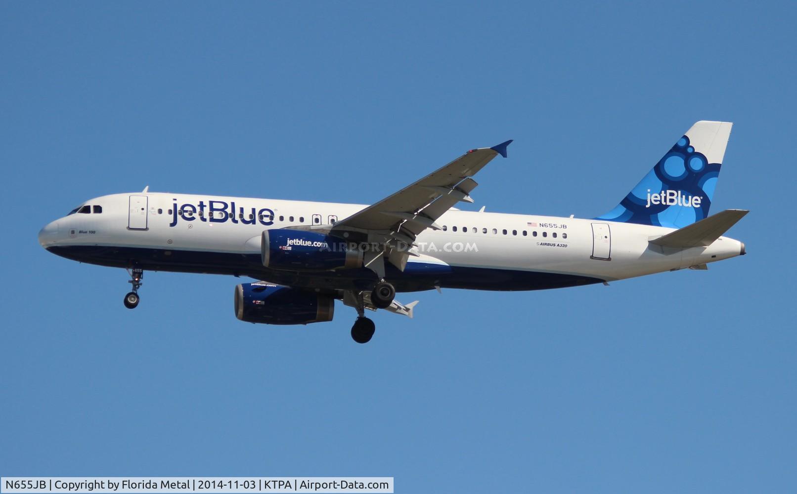 N655JB, 2007 Airbus A320-232 C/N 3072, JBU A320 zx JFK-TPA