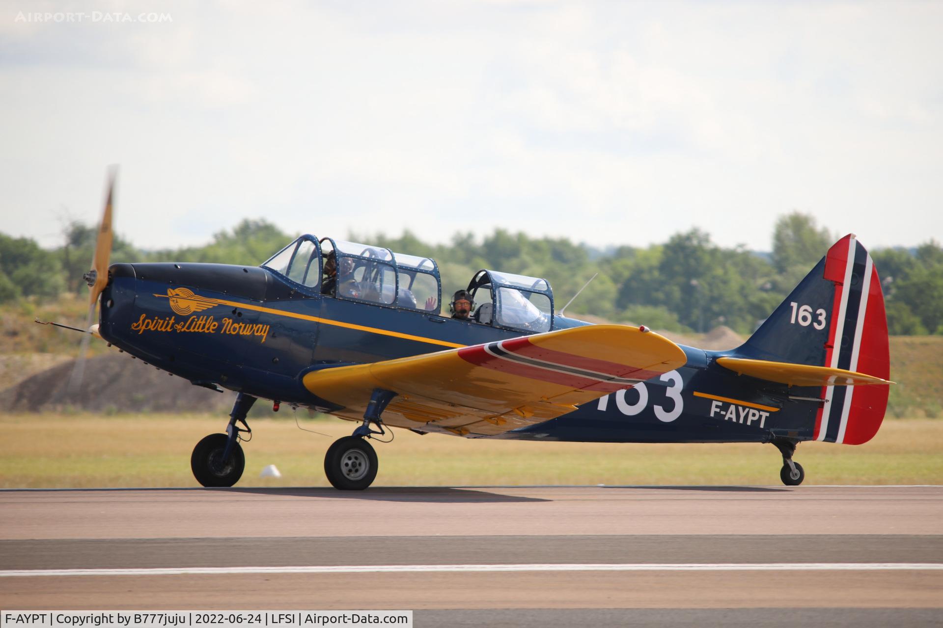 F-AYPT, 1946 Fairchild M-62A-3 Cornell II C/N T43-4536, during Saint-Dizier airshow 2022