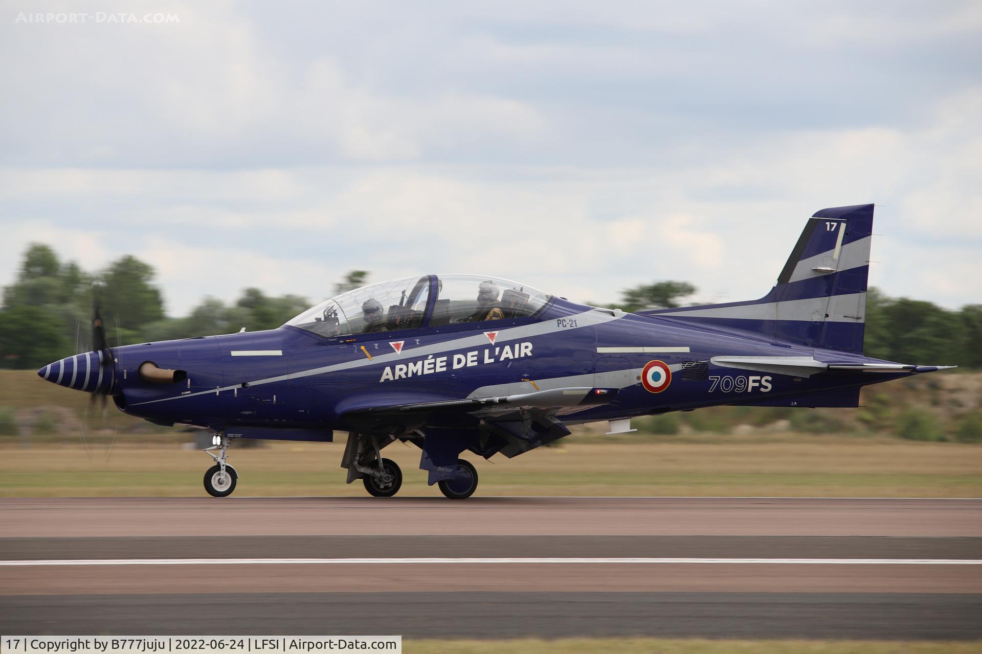 17, 2018 Pilatus PC-21 C/N 309, during Saint-Dizier airshow 2022