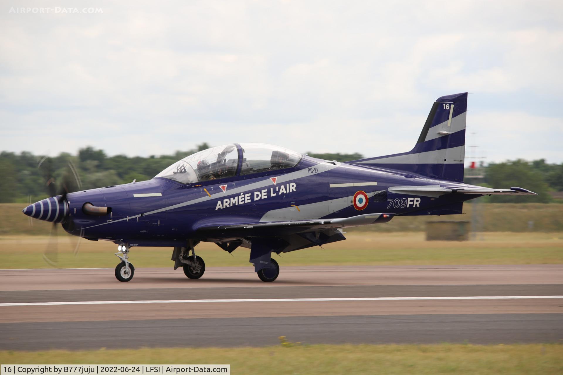 16, 2018 Pilatus PC-21 C/N 308, during Saint-Dizier airshow 2022