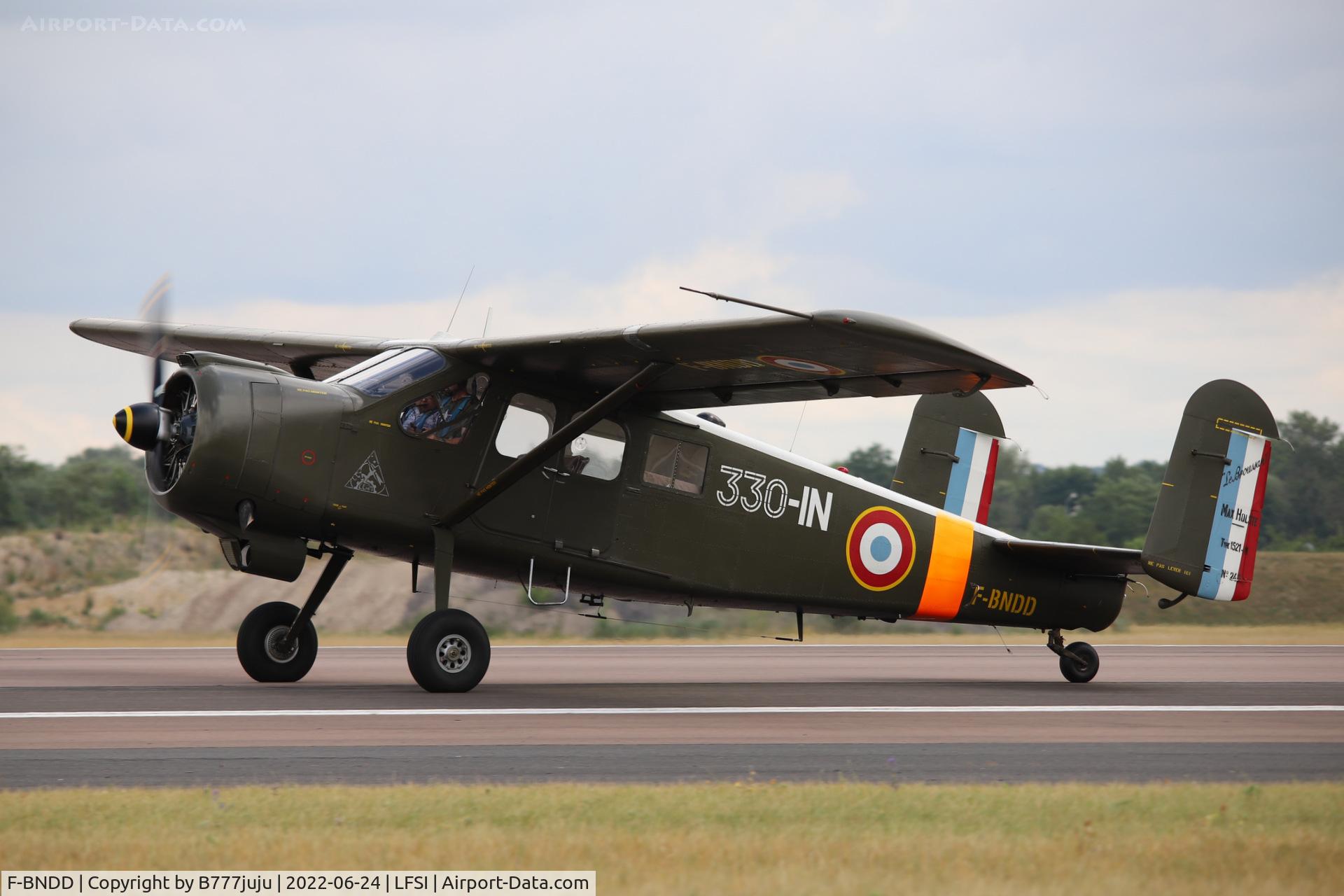 F-BNDD, Max Holste MH-1521M Broussard C/N 240, during Saint-Dizier airshow 2022