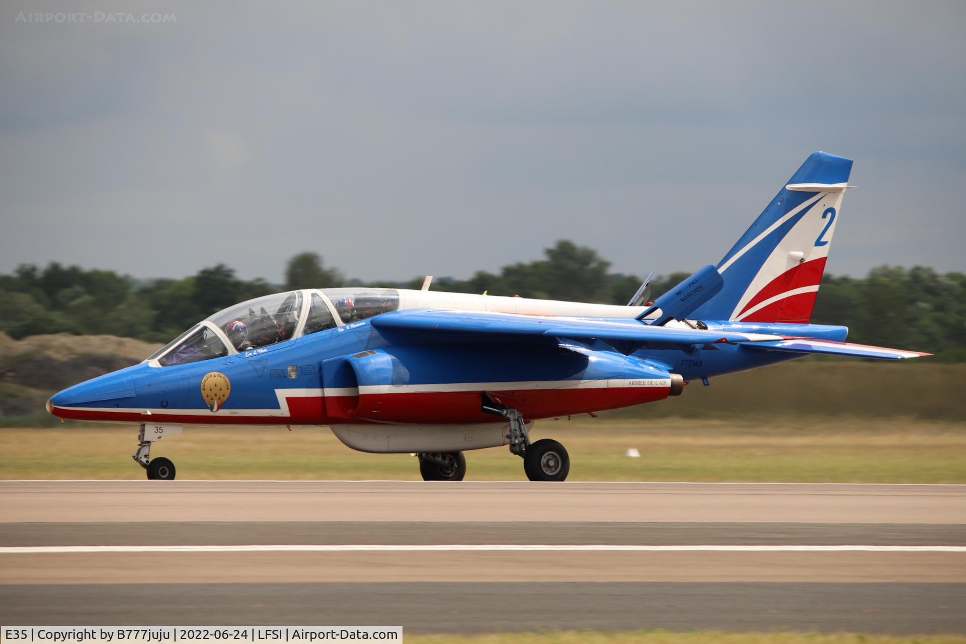 E35, Dassault-Dornier Alpha Jet E C/N E35, during Saint-Dizier airshow 2022