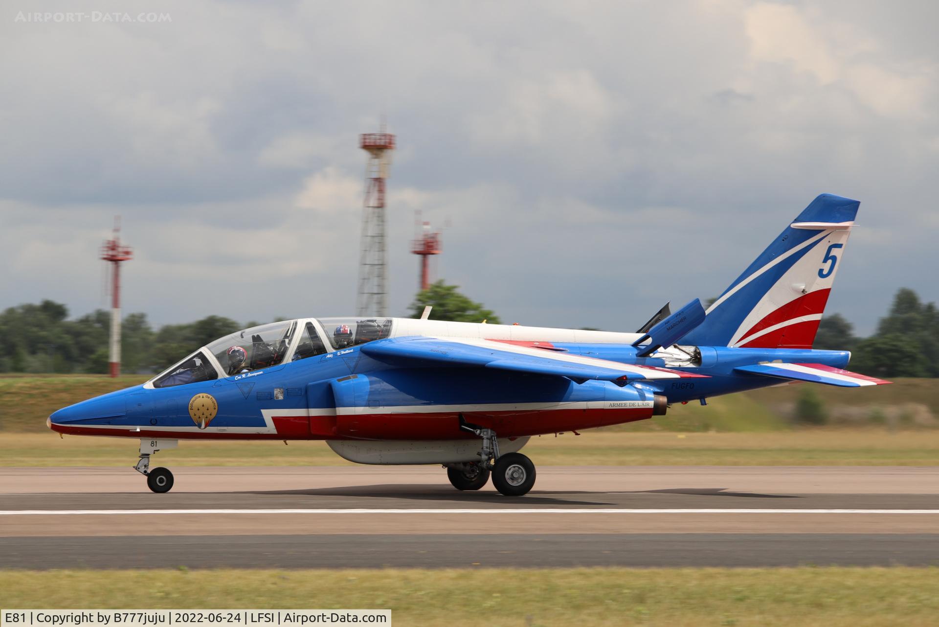 E81, Dassault-Dornier Alpha Jet E C/N E81, during Saint-Dizier airshow 2022